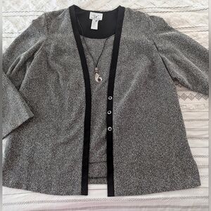 Donna Ricco Textured Cardigan